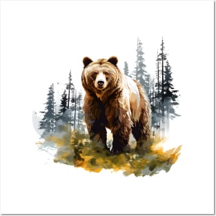 Brown Bear Forest Posters and Art